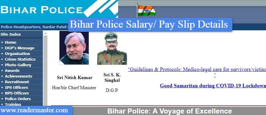 Bihar Police Salary Slip 2024 SI Constable All Posts Pay Scale 