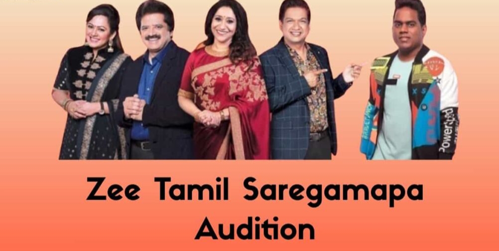 ZEE Tamil saregamapa Audition 2024 Registration Form! Date, Time